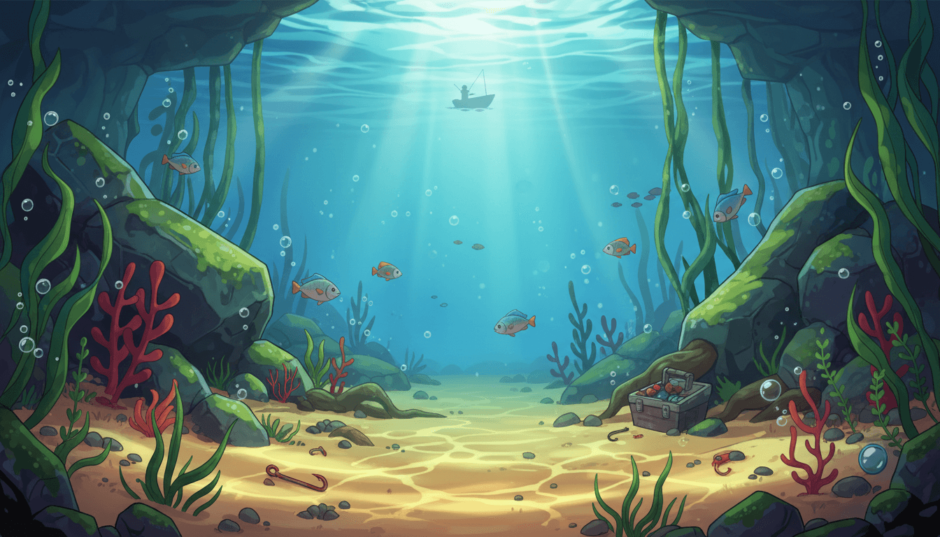 Big Bass Splash slot underwater scene